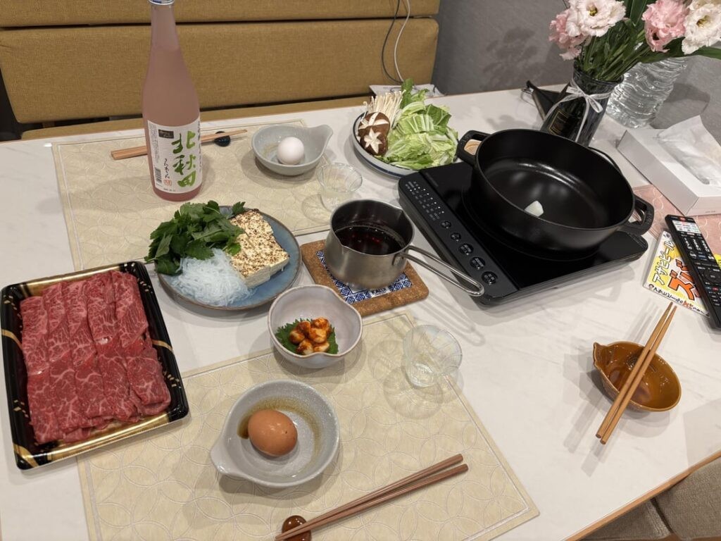 I made sukiyaki and remembered partially through dinner that I forgot about adding my beloved negi (like wtf? This isn’t even who I am)