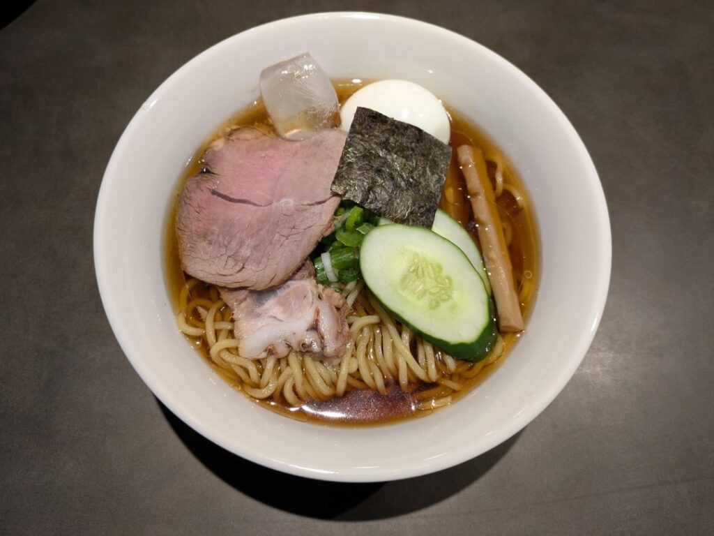 Homemade Yamagata style cold ramen