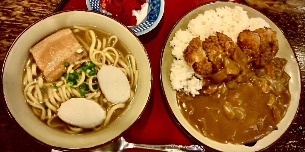 Soba and Curry at one of my go to spots.